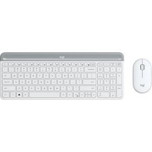 Logitech MK470 Slim Combo - Draadloos Toetsenbord en Muis - QWERTY - Wit