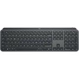 Logitech MX Keys, Geavanceerd Draadloos Toetsenbord (Met Toetsverlichting, Bluetooth, USB-C, QWERTZ DUI layout), Grafietgrijs