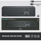 Logitech - MX Keys - Toetsenbord - Grijs - Draadloos