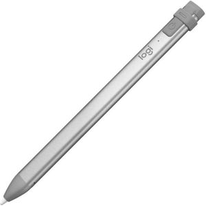 Logitech Crayon, Tablet, Apple, Grau, iPad Pro 12.9 (3rd gen), iPad Pro 11, iPad (7th, 6th gen), iPad Air (3rd gen), iPad mini (5th gen), Acrylnitril-Butadien-Styrol (ABS), Aluminium, Silikon, Eingebaut