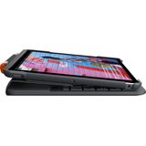 Logitech - Slim Folio - Toetsenbordhoes - Grafiet - Voor iPad (7e, 8e, 9e generatie)