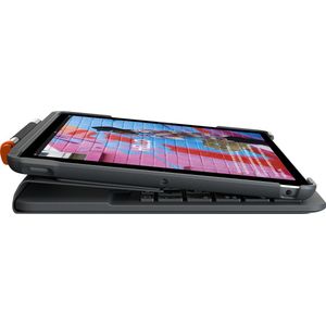 Logitech - Slim Folio - Toetsenbordhoes - Grafiet - Voor iPad (7e, 8e, 9e generatie)