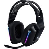 Logitech G733 Gaming Headset, draadloos, Lightspeed, met ophangband, LIGHTSYNC RGB, Micro-Blue-technologie VO!CE, audio-omvormer PRO-G, ultralicht, accu 29 h, bereik 20 m - zwart
