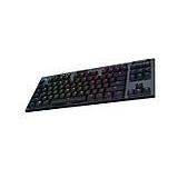 Logitech G915 LIGHTSPEED TKL kabellose mechanische Gaming-Tastatur ohne Ziffernblock, Taktiler GL-Tasten-Switch mit flachem Profil, US QWERTY Layout- Carbon