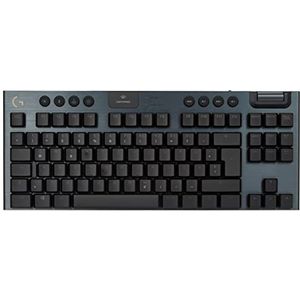 Logitech G915 TKL Tenkeyless LIGHTSPEED RGB mechanisch gamingtoetsenbord voor laptop en pc Switch Low Profile LIGHTSYNC RGB Wireless Bluetooth zwart