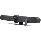 Logitech Rally Bar All-in-One Konferenzkamera mit 3840 x 2160 4K UHD, 30 fps & 90° in Grafit für mittelgroße bis große Räume