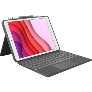 Logitech Combo Touch Tastatur und Foliohülle mit Trackpad grafit