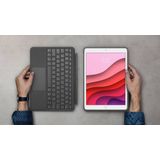 Logitech - Combo Touch - Tablet Toetsenbord - Grijs - Voor iPad 2021 (9e gen), iPad 2019 (7e gen), iPad 2020 (8e generatie)
