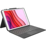 Logitech - Combo Touch - Tablet Toetsenbord - Grijs - Voor iPad 2021 (9e gen), iPad 2019 (7e gen), iPad 2020 (8e generatie)