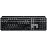 Logitech MX Keys für Mac kabellose beleuchtete Tastatur, Handballenauflage, taktiler Tastatursteuerung, LED-Tasten, Bluetooth, USB-C, 10 Tage Batterielebensdauer, Metallaufbau, Apple macOS - Graphit