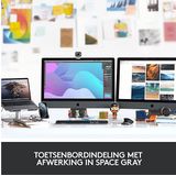 Logitech MX Keys voor Mac - Draadloos Toetsenbord - Verlichting - QWERTY - US ISO - Zwart