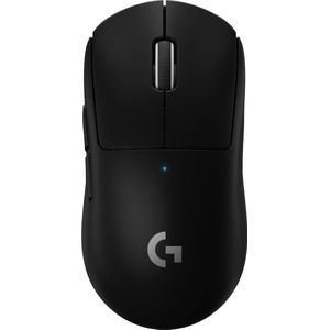 Logitech G PRO X SUPERLIGHT kabellose Gaming-Maus mit HERO 25K Sensor, Ultra-leicht mit 63g, 5 programmierbare Tasten, 70 Stunden Akkulaufzeit, PTFE-Füße ohne Zusatzstoffe, PC/Mac - Schwarz
