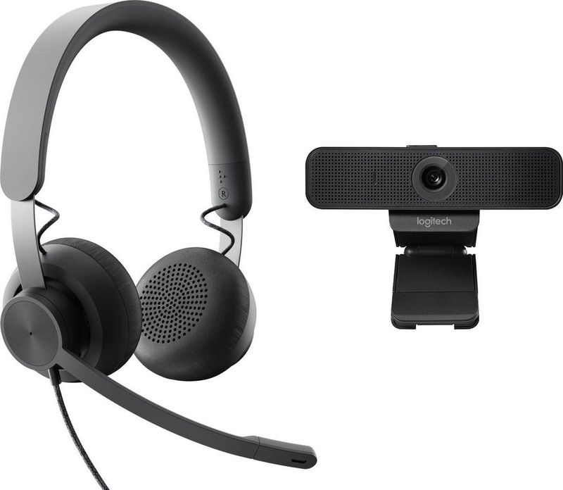 Logitech Personal Collaboration Kit - Webcam en Headset - Zwart