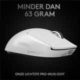Logitech G Pro X SUPERLIGHT Draadloze Gaming en eSports Muis Wit