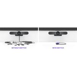 Logitech - Swytch - Laptoplink - Zwart - USB Type A/C