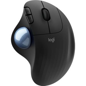 Logitech - M575 - Draadloze Trackball Muis - Ergo - Zwart - USB-A - Bluetooth