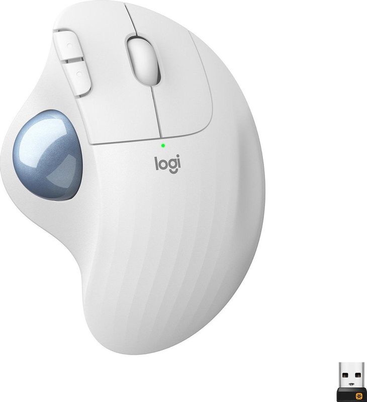 Ergo - M575 - Draadloze Trackball - Zwart - Ergonomisch Ontwerp