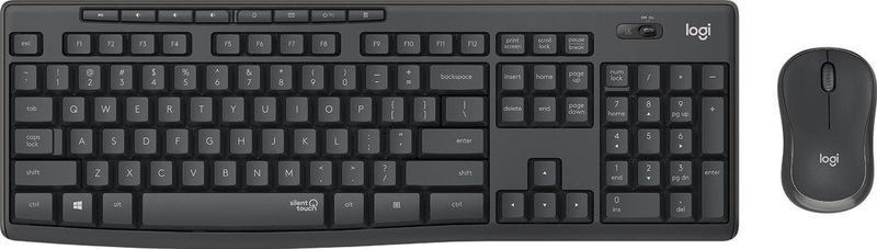 Logitech - MK295 Silent - Draadloze Muis en Toetsenbord - Graphite