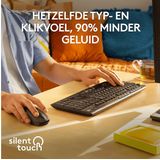 Logitech MK295 Silent Draadloze Toetsenbord en Muis Zwart QWERTY