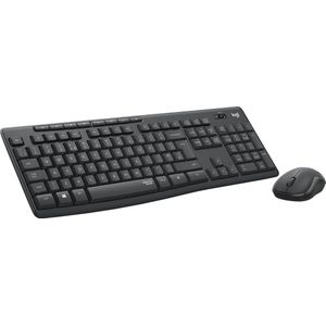 Logitech MK295 Silent Draadloze Toetsenbord en Muis Zwart QWERTY