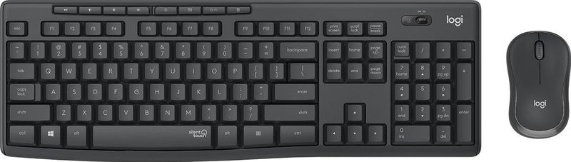Logitech - Mk295 - Draadloze Toetsenbord en Muis - Zwart - Kunststof