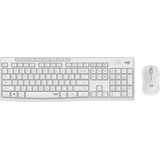 Logitech MK295 Silent Draadloze muis en toetsenbordcombinatie AZERTY FR / Wit