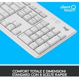 Logitech - Mk295 Silent - Draadloos Toetsenbord En Muis - Italiaans - Zwart - ABS