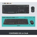 Logitech - Mk295 - Draadloos Toetsenbord En Muis - Spaans - Zwart - Silenttouch Technologie