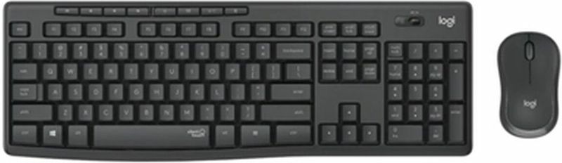 Logitech - Mk295 - Draadloos Toetsenbord En Muis - Spaans - Zwart - Silenttouch Technologie
