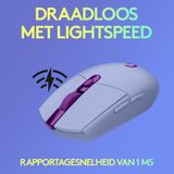Logitech G305 LIGHTSPEED kabellose Gaming-Maus mit HERO 12K DPI Sensor, Wireless Verbindung, 6 programmierbare Tasten, 250 Stunden Akkulaufzeit, Leichtgewicht, PC/Mac - Lila