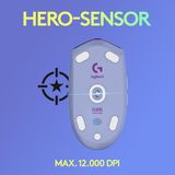 Logitech G305 - Draadloze Gaming Muis - Lila - HERO-sensor