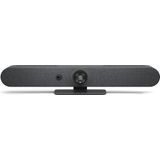 Logitech Rally Bar Mini Konferenzkamera mit 3840 x 2160 4K UHD, 8,3 MP, 30 fps & 120° in Grafit für kleine bis mittelgroße Räume