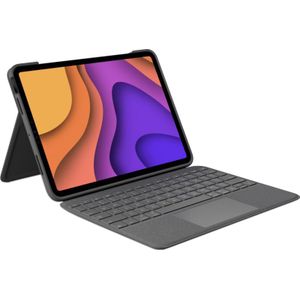 Logitech Folio Touch iPad-Toetsenbordcase met Trackpad en Smart Connector voor iPad Air Modellen: A2316/A2324/A2325/A2072, Duitse QWERTZ indeling - Grafiet