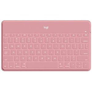 Logitech Keys-To-Go Draadloos Bluetooth-toetsenbord voor iPhone, iPad, Apple TV, Italiaanse QWERTY-indeling, roze