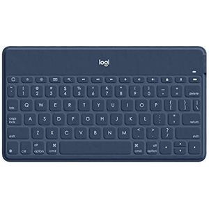 Logitech Keys-To-Go Slank en licht Bluetooth-toetsenbord voor iPhone, iPad, Apple TV en alle iOS-apparaten, Italiaanse QWERTY-lay-out - Azul