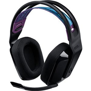 Logitech G535 Lightspeed Wireless Gaming Headset - Lichtgewicht Over-Ear Hoofdtelefoon, Flip-to-Mute Microfoon, Stereo, Compatibel met PC, PS4, PS5, Oplaadbaar via USB - Zwart