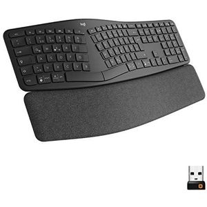 Logitech Ergo K860 RF-toetsenbord, draadloos, Bluetooth, Spaans, zwart