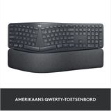 Logitech - ERGO K860 - Toetsenbord - Draadloos - Zwart