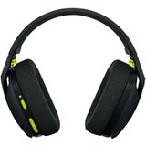 Logitech G435 LIGHTSPEED en Bluetooth draadloze gaming headset - Lichtgewicht, over-ear, ingebouwde microfoons, 18 uur batterij, compatibel met Dolby Atmos, PC, PS4, PS5, mobiel - Zwart