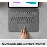 Logitech Combo Touch iPad Pro - Tablet toetsenbord AZERTY - 12.9 inch - Grijs