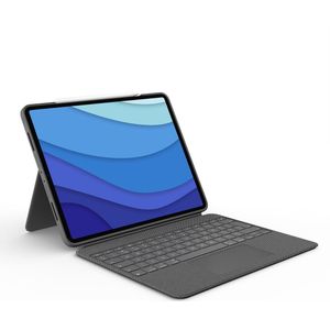 Logitech Combo Touch iPad Pro - Tablet toetsenbord - 12.9 inch - Grijs