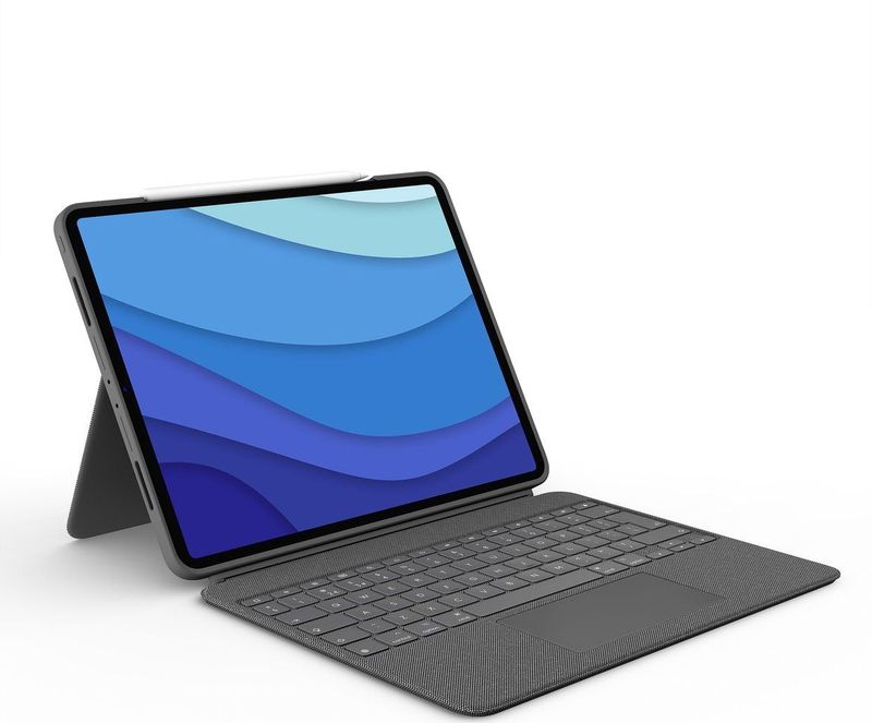 Logitech - Combo Touch - Toetsenbordbehuizing - Zwart - Geschikt voor iPad Pro 12,9 Inch