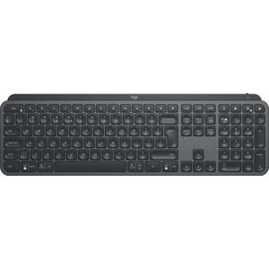 Logitech MX Keys Advanced for Business - verlicht draadloos toetsenbord, Logi Bolt USB-ontvanger, toetsen met achtergrondverlichting, oplaadbaar, Win/Mac/Linux, QWERTZ-lay-out, zwart