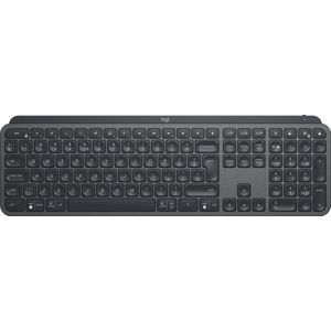 Logitech MX Keys Advanced for Business - verlicht draadloos toetsenbord, Logi Bolt USB-ontvanger, verlichte toetsen, oplaadbaar, Win/Mac/Linux, QWERTZ-lay-out, zwart