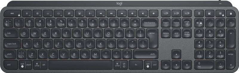 Logitech Mx Keys - backlit - Bluetooth, 2.4 GHz - QWERTY - VS internationaal - grafiet