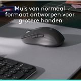 Logitech - Signature M650 Draadloze Muis - Zwart - Draadloos - Slim Scrollen
