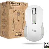 Logitech Signature M650 L for Business kabellose Maus, für große Hände, Logi Bolt, Bluetooth, SmartWheel - Weiß