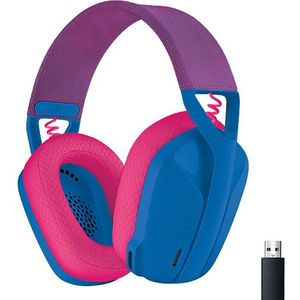 Logitech G435 LIGHTSPEED Gaming Headset - Lichtgewicht, Over-ear, Ingebouwde Microfoons, 18 uur Batterij, Dolby Atmos Compatibel - Blauw