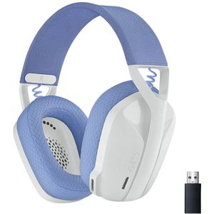 Logitech G435 LIGHTSPEED Kabelloses Bluetooth-Gaming-Headset, Leichte Over-Ear-Kopfhörer, Integrierte Mikrofone, 18h Akku, Kompatibel mit Dolby Atmos, PC, PS4, PS5, Handy, Nintendo Switch - Weiß