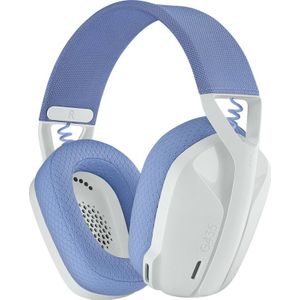 Logitech G435 Gaming Headset - Lichtgewicht, Over-Ear, Ingebouwde Microfoons, 18u Batterij, Dolby Atmos, PC, PS4, PS5, Mobiel - Wit